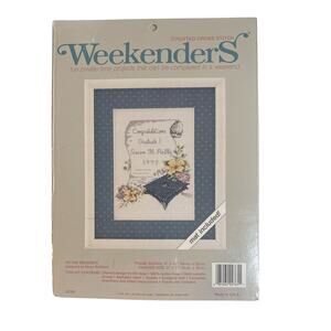 NEW Weekenders Counted Cross Stitch "To The Graduate" Complete Kit